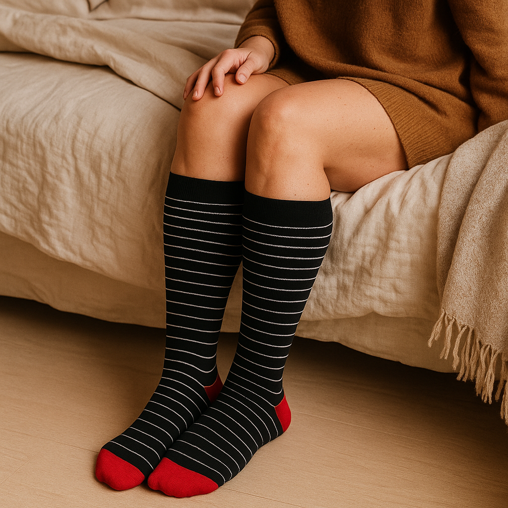 Klinische Kompression | Black Cherry Stripes