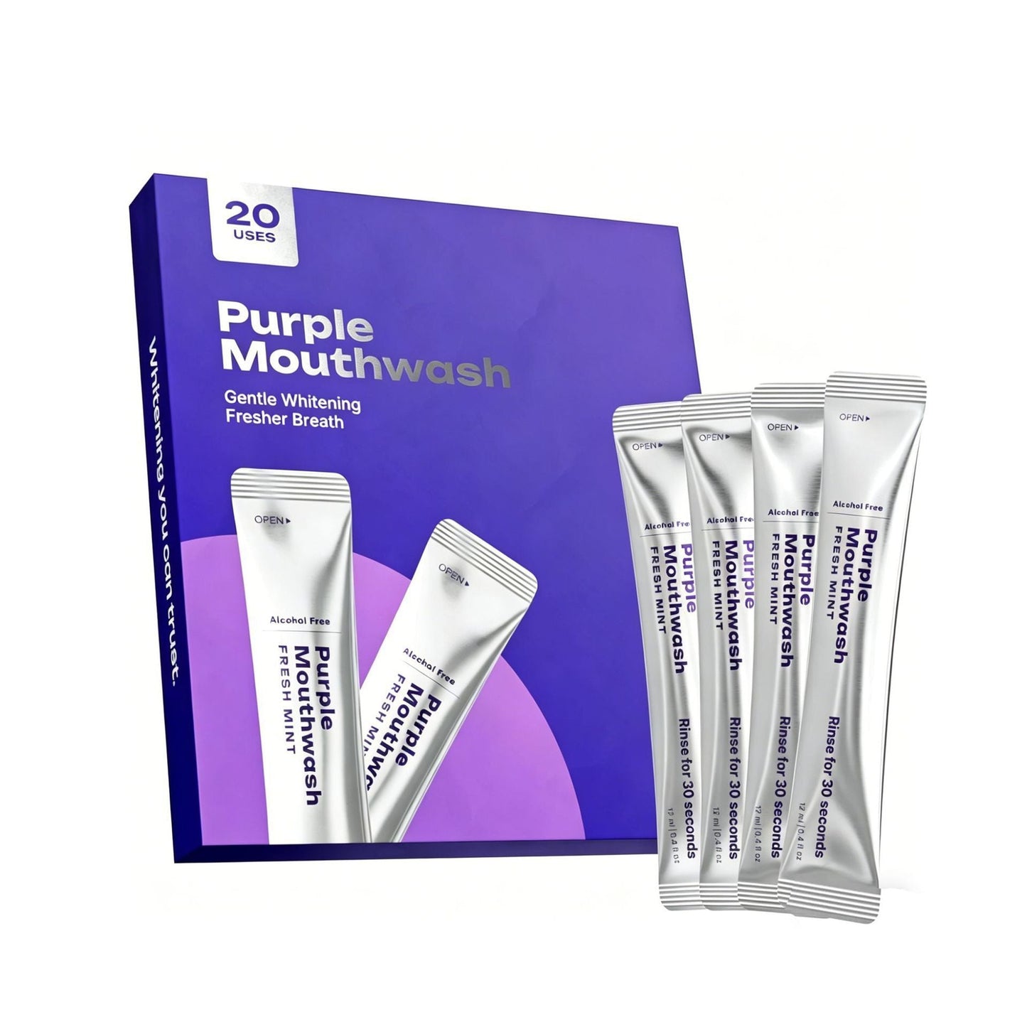 LumiDent™ – Violetter Mundspülungs-Stick für ein sichtbar helleres Lächeln