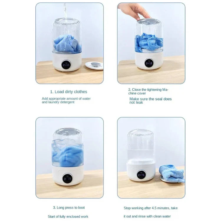 Effiziente Mini-Waschmaschine | Kompakt, leise & schonend