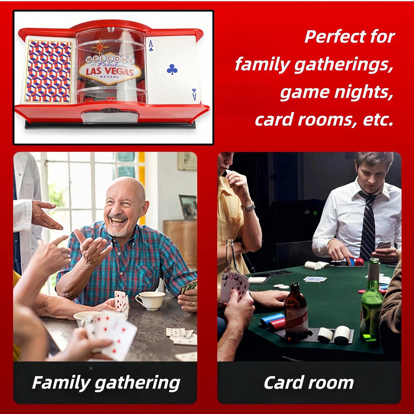 ShuffleMaster™ | Manuelle Kartenmischmaschine für 2 Decks