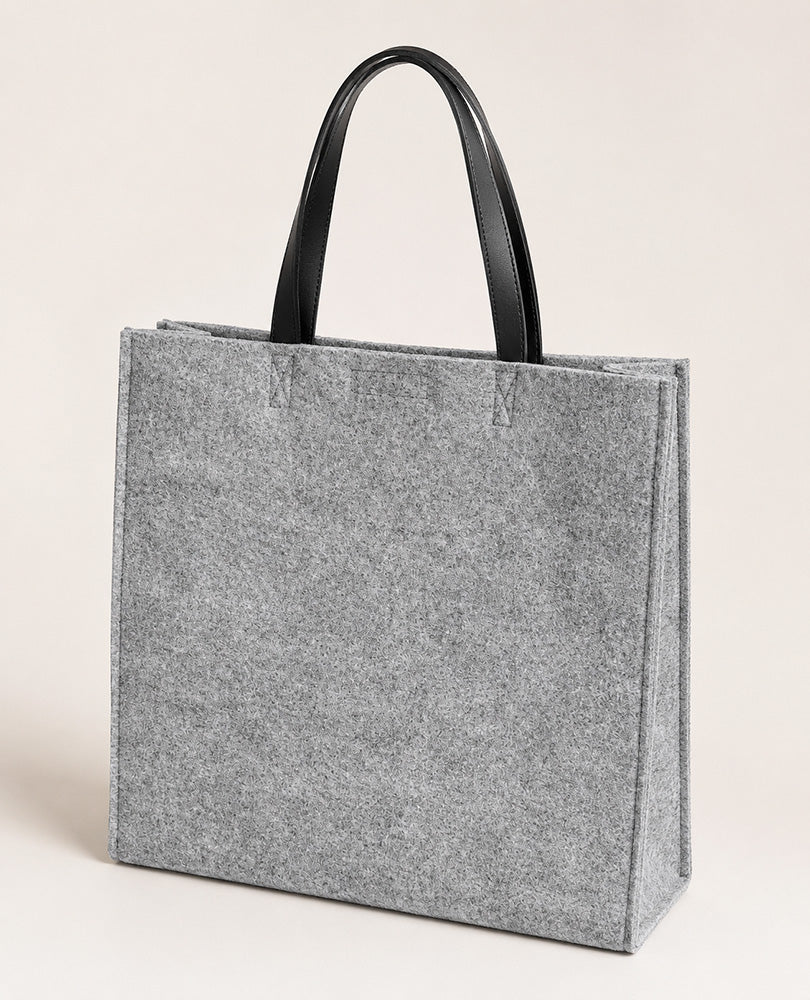 Feltiva™ – Geräumige Filztasche mit Ledergriffen für unterwegs