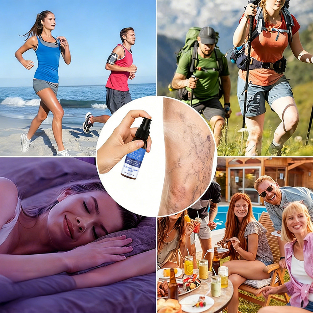 🇩🇪🏃🌿GFOUK® VascuCare Vein Healing Spray(Entwickelt für Krampfadern, Besenreiser, tiefe Venenthrombose (TVT), chronische venöse Insuffizienz, venöse Geschwüre, Thrombophlebitis und andere venöse Beschwerden)