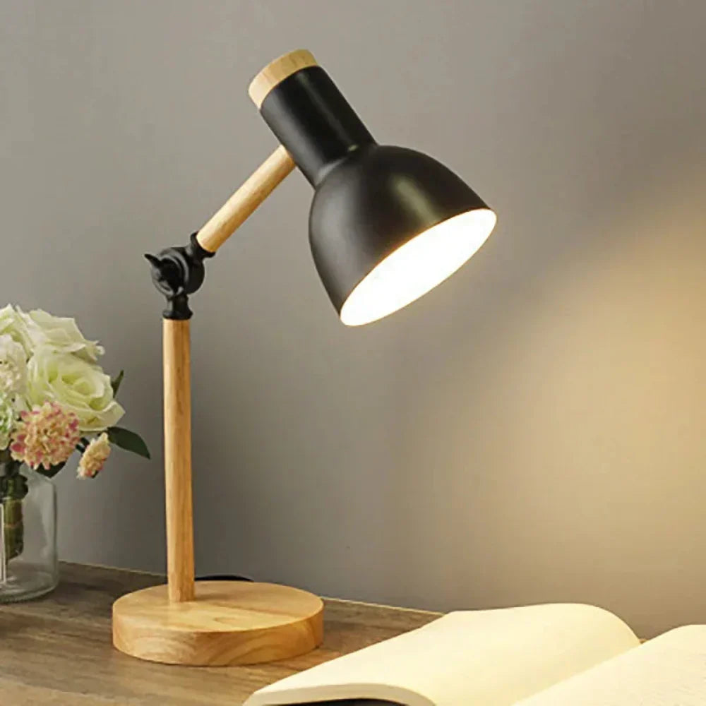 LumoWood™ | Verstellbare Schreibtischlampe aus Holz