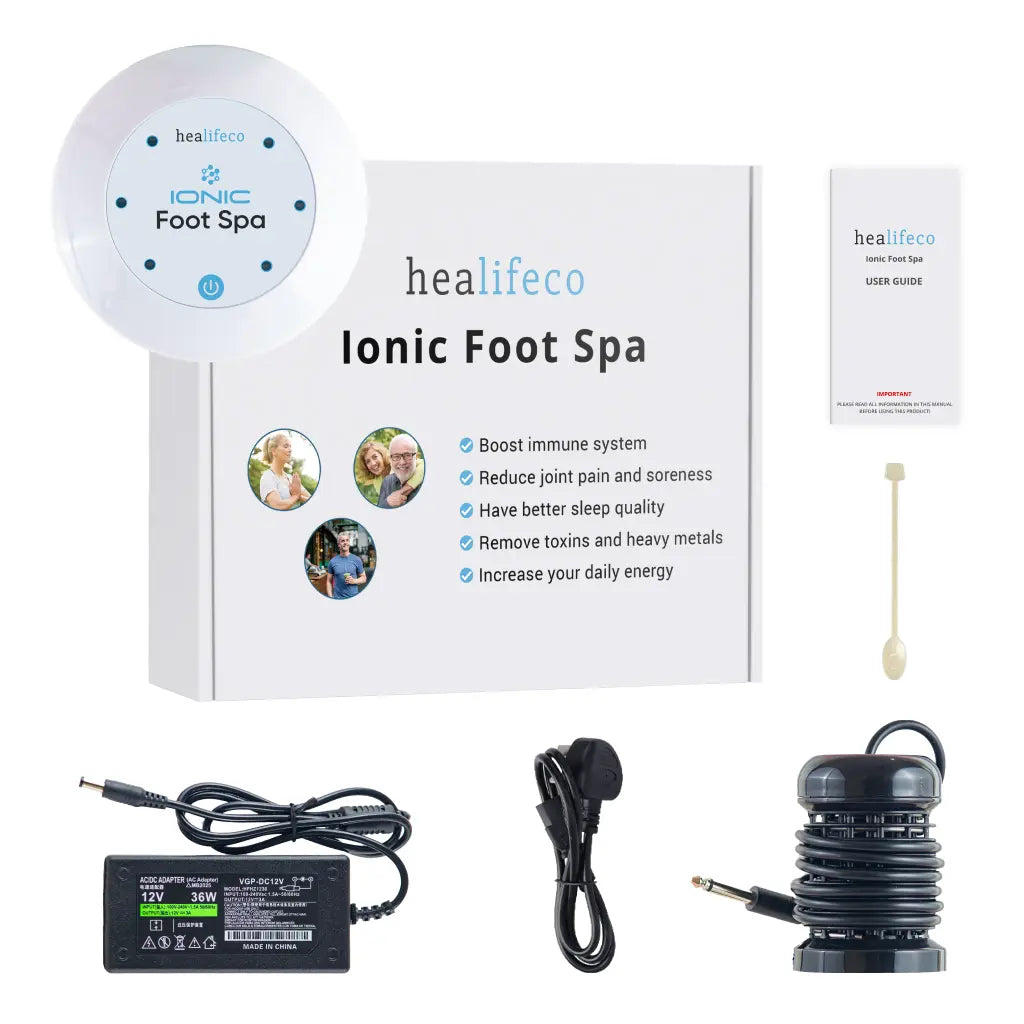 Healifeco Ionisches Fußbad | Entfernt Giftstoffe und Schwermetalle für ein gesünderes Leben
