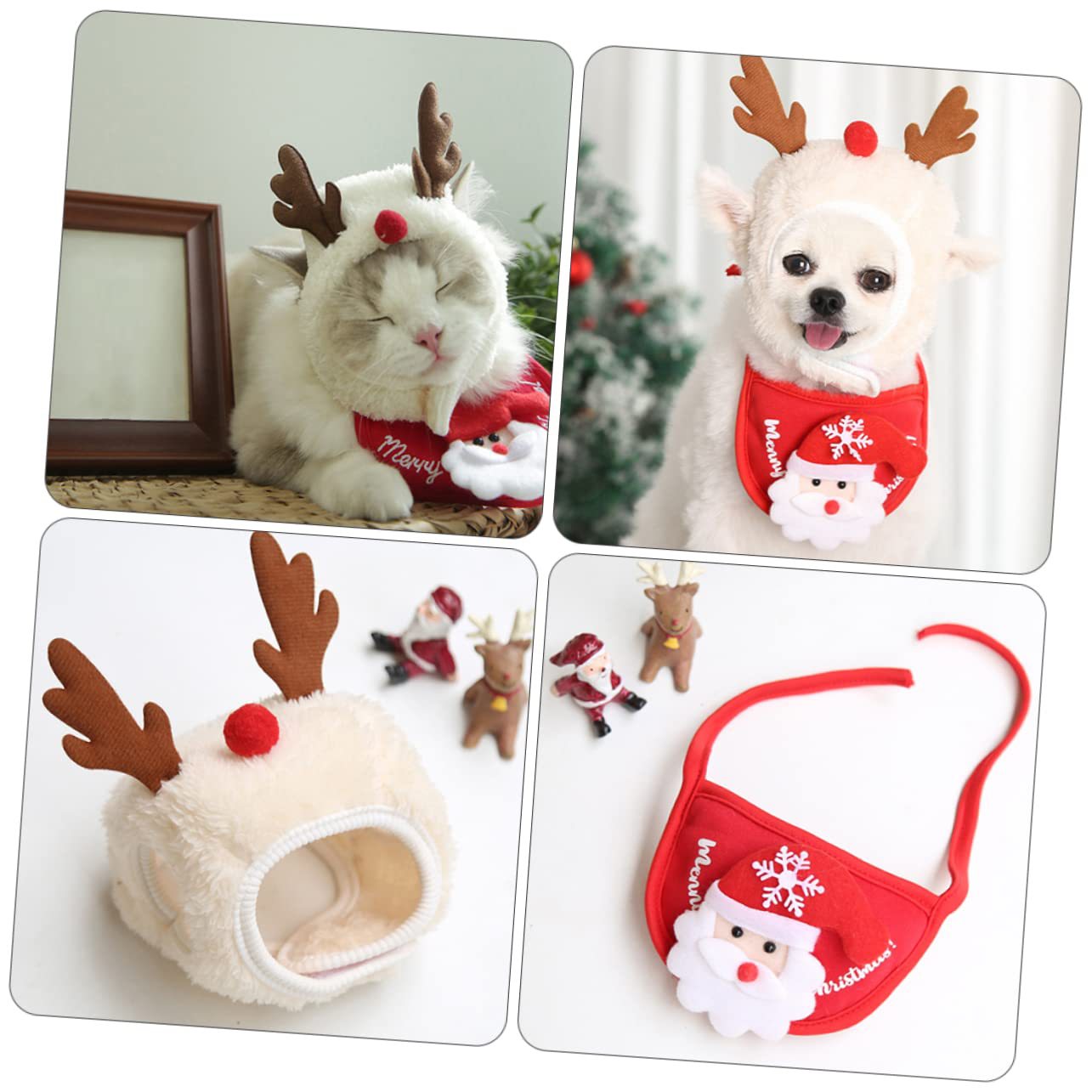 PawJoy™ | Weihnachtliches Kostüm-Set für Hunde & Katzen