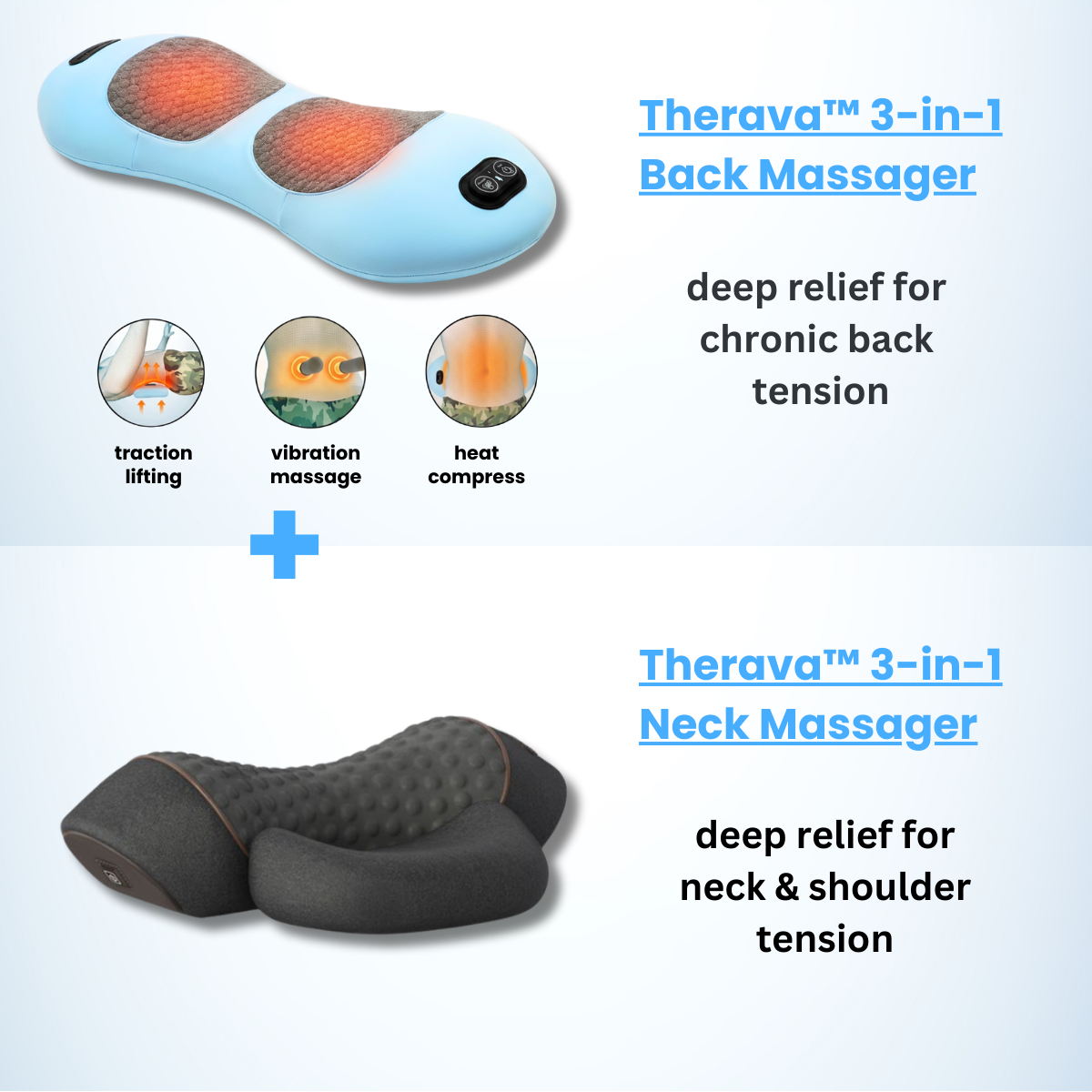 Original Therava™ 3-in-1 Rückenmassagegerät