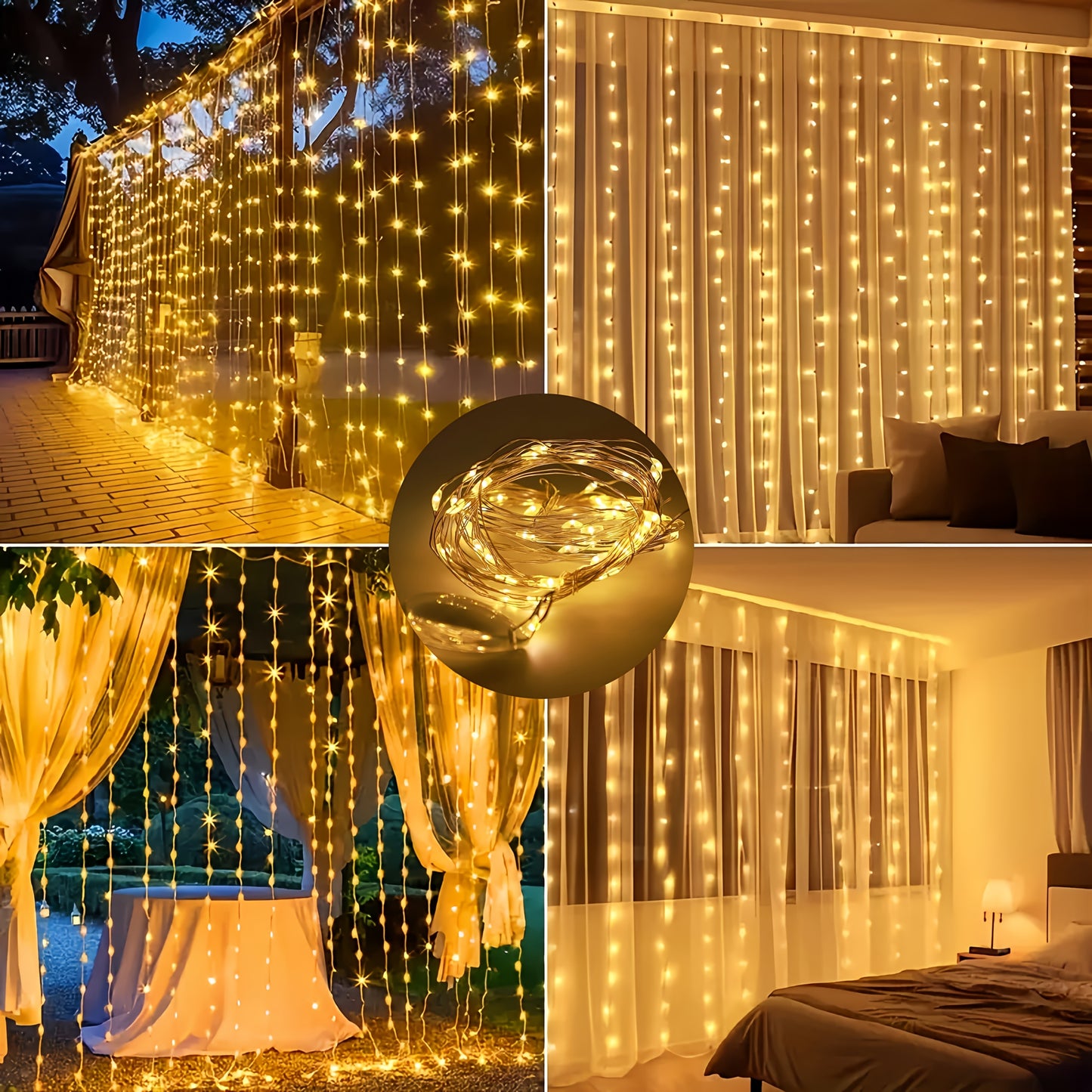 GlowLoom™ | Feen-Vorhang Lichterkette