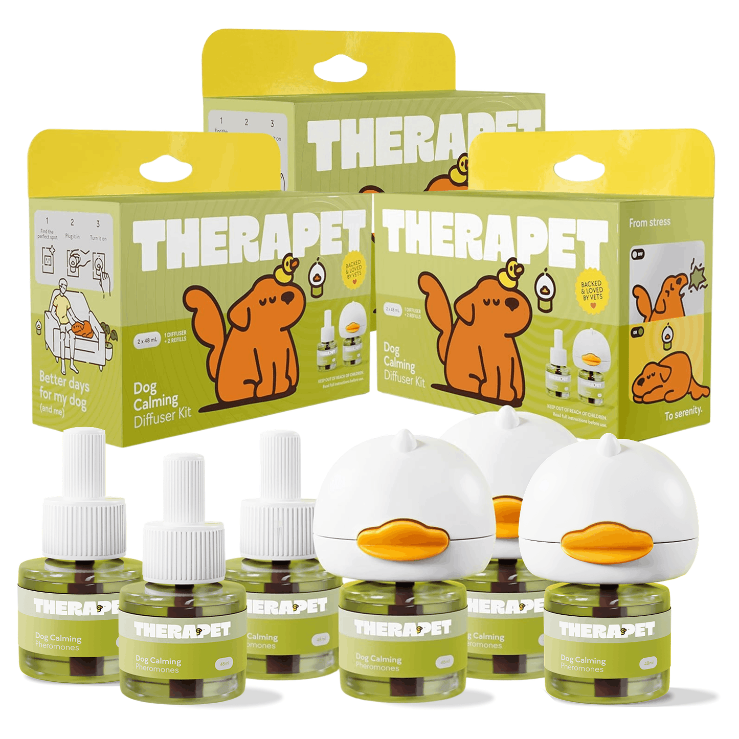 Beruhigungs-Diffusor-Set für Hunde