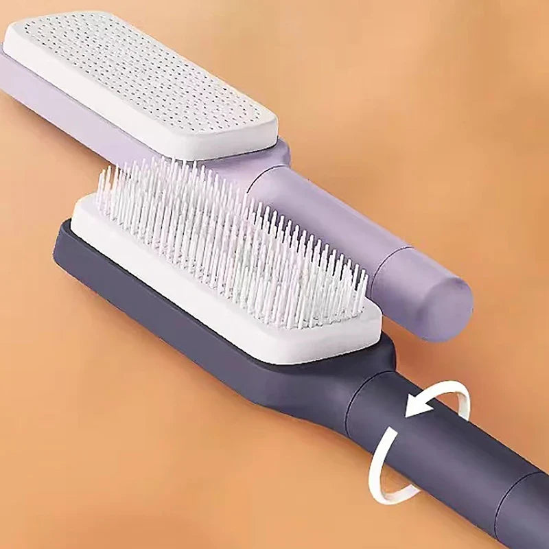 MagicBrush™ | Selbstreinigende Haarbürste für müheloses Entwirren