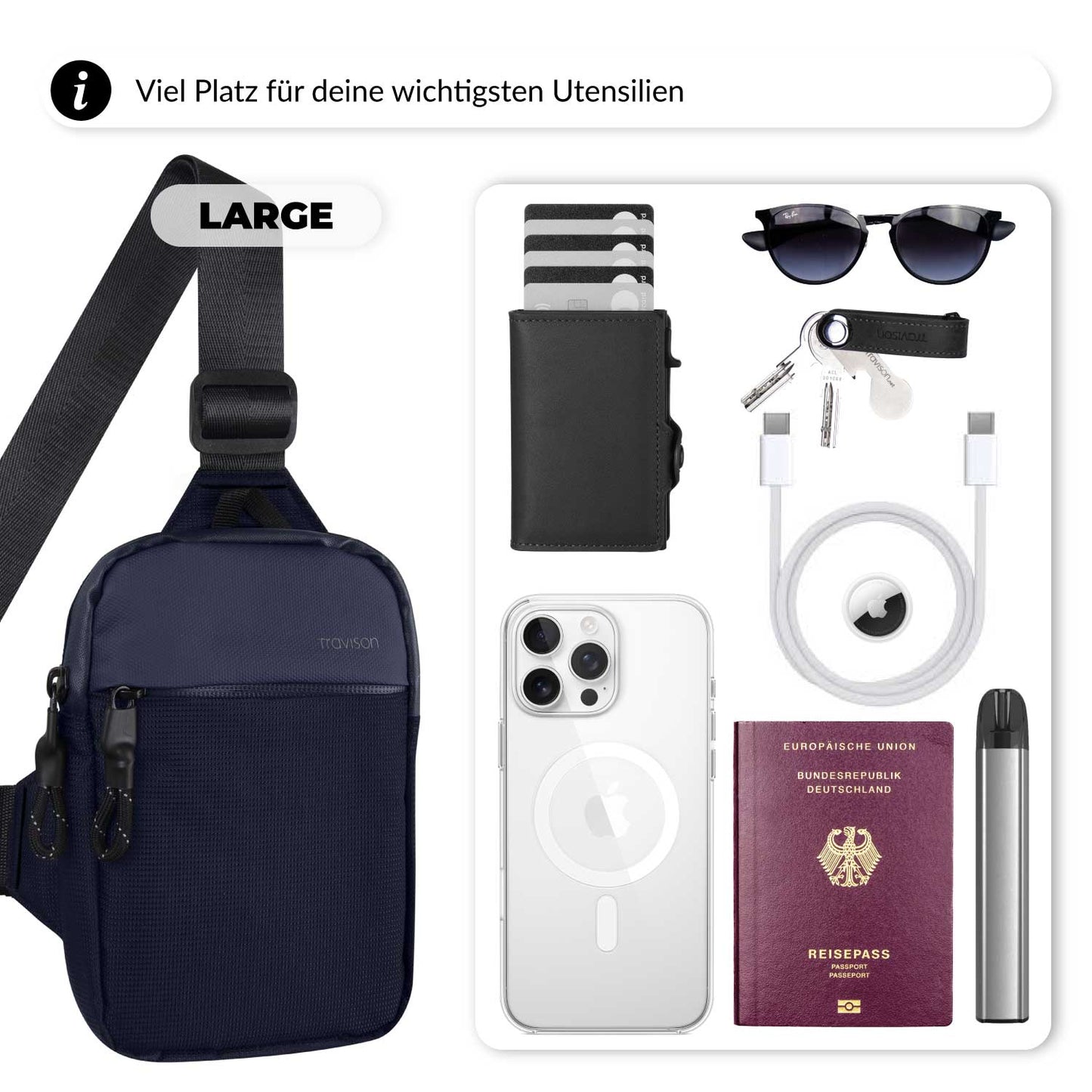 Urbanova™ - Vielseitige Sling Bag für Alltag & Reisen