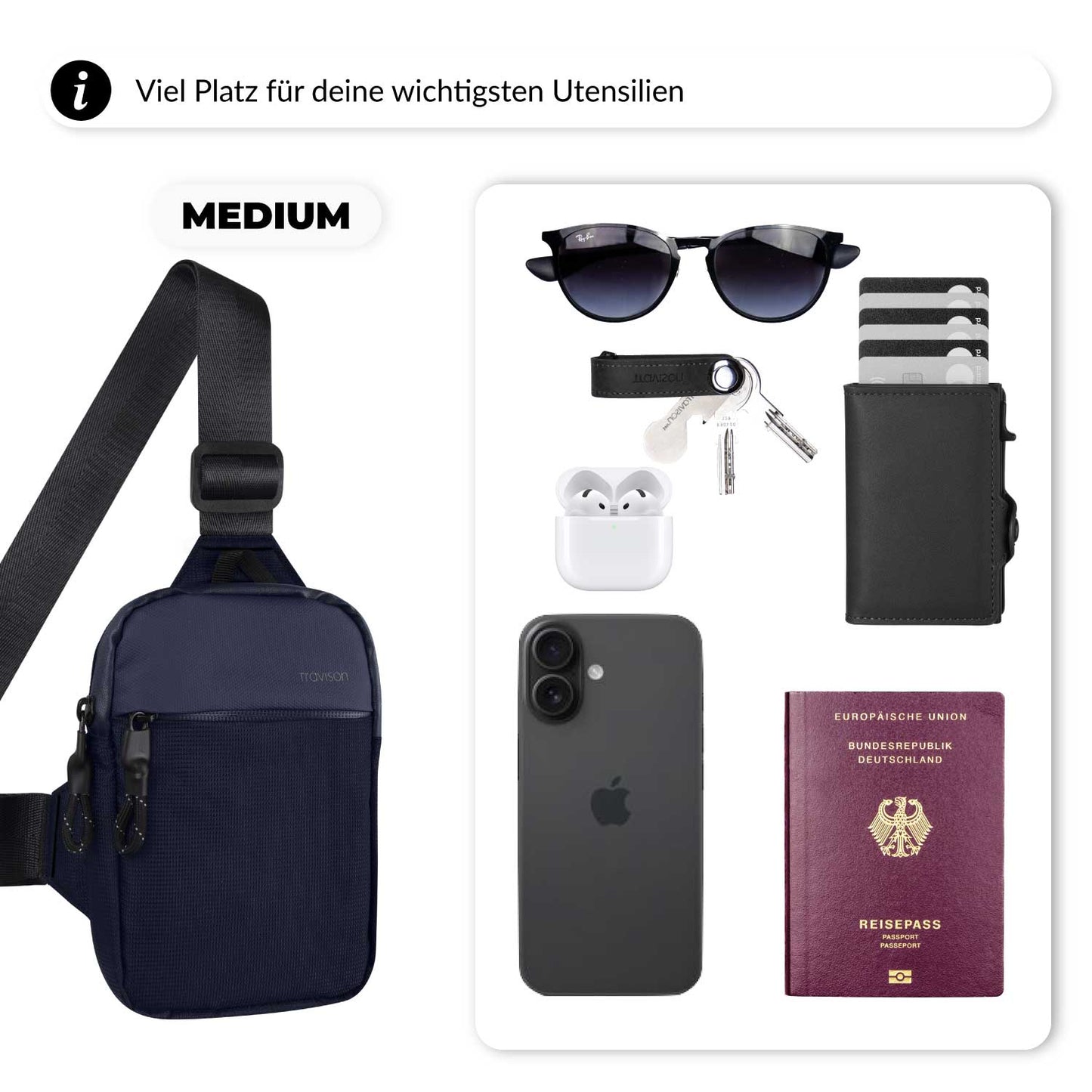 CarryZen™ – Leichte Umhängetasche für Alltag & unterwegs