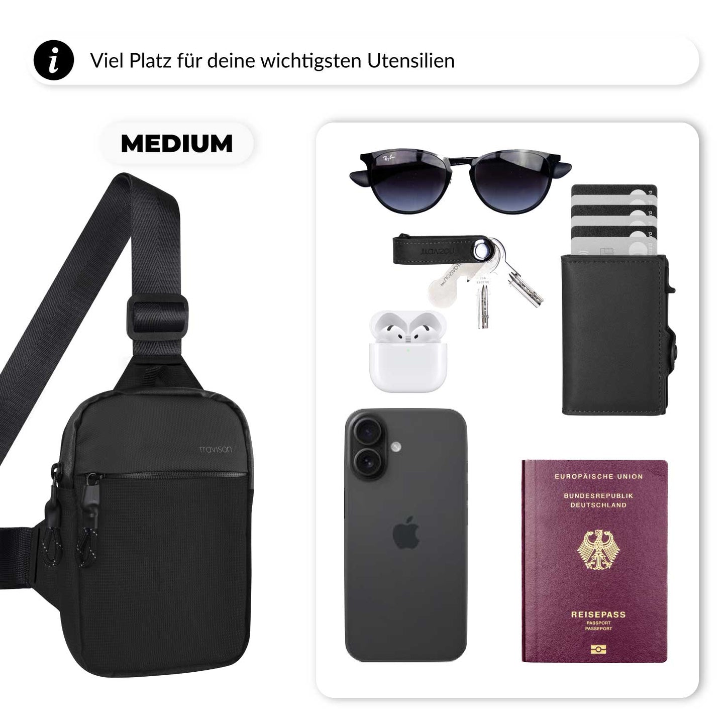 CarryZen™ – Leichte Umhängetasche für Alltag & unterwegs