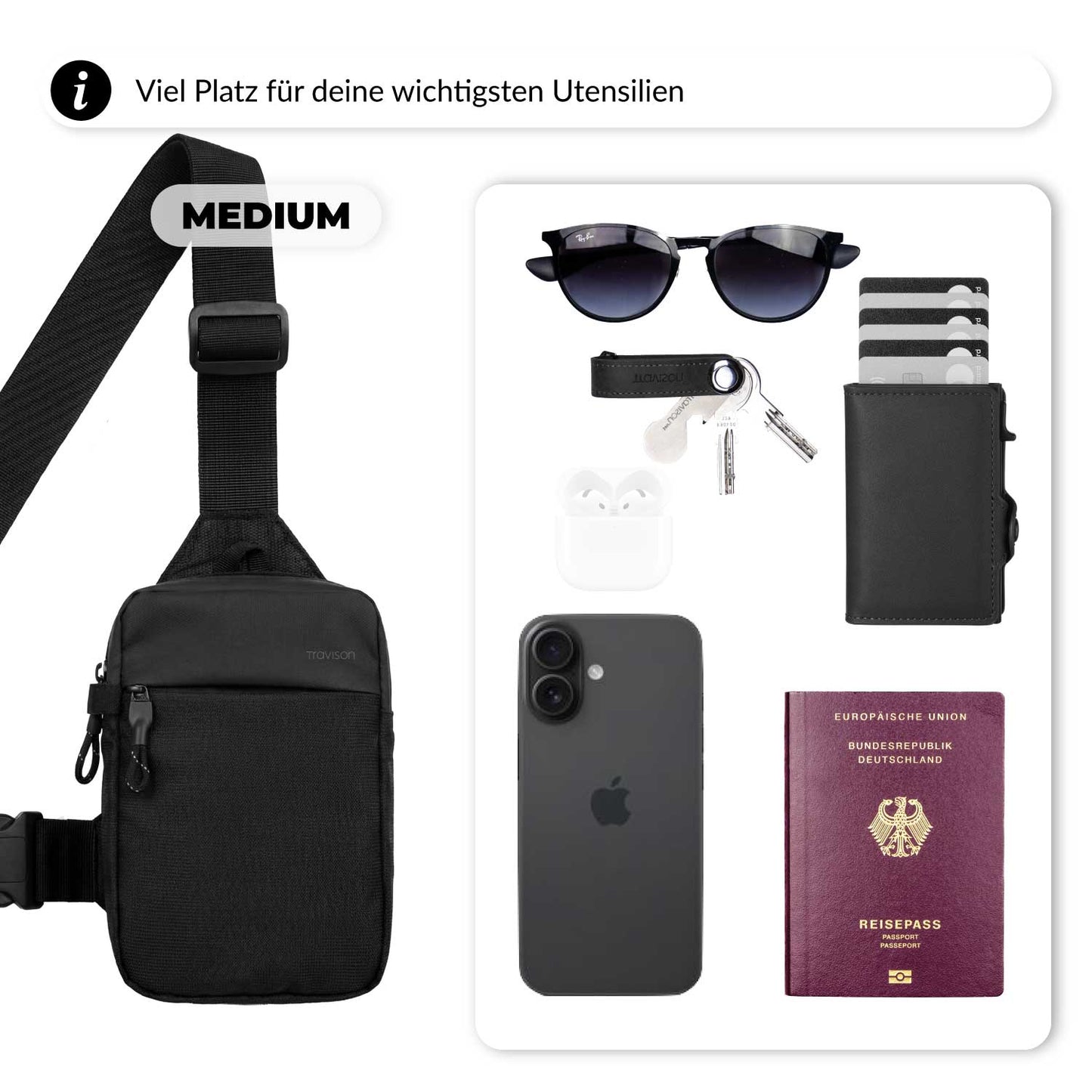 CarryZen™ – Leichte Umhängetasche für Alltag & unterwegs