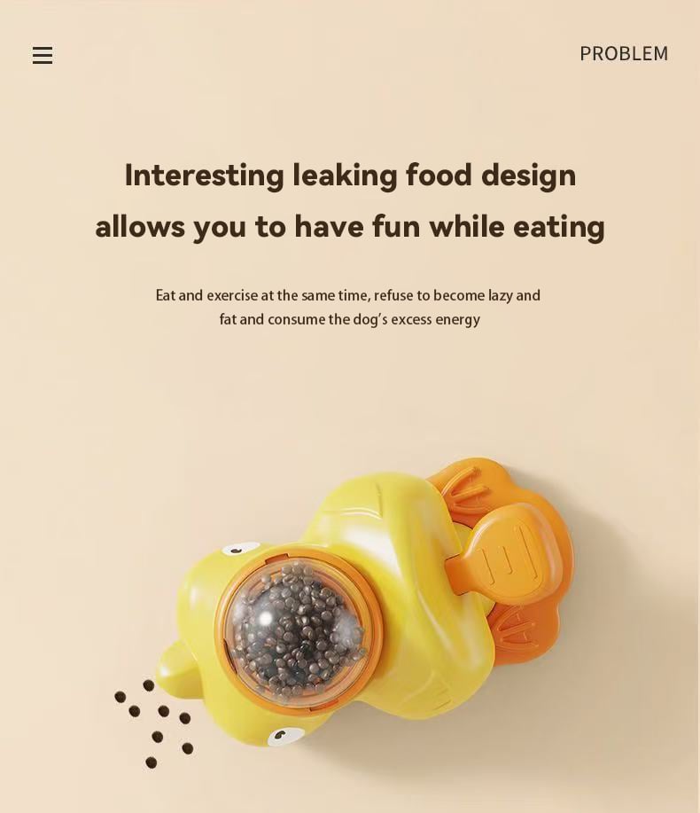 DuckFun™ | Interaktiver Mini-Futterspender für Haustiere