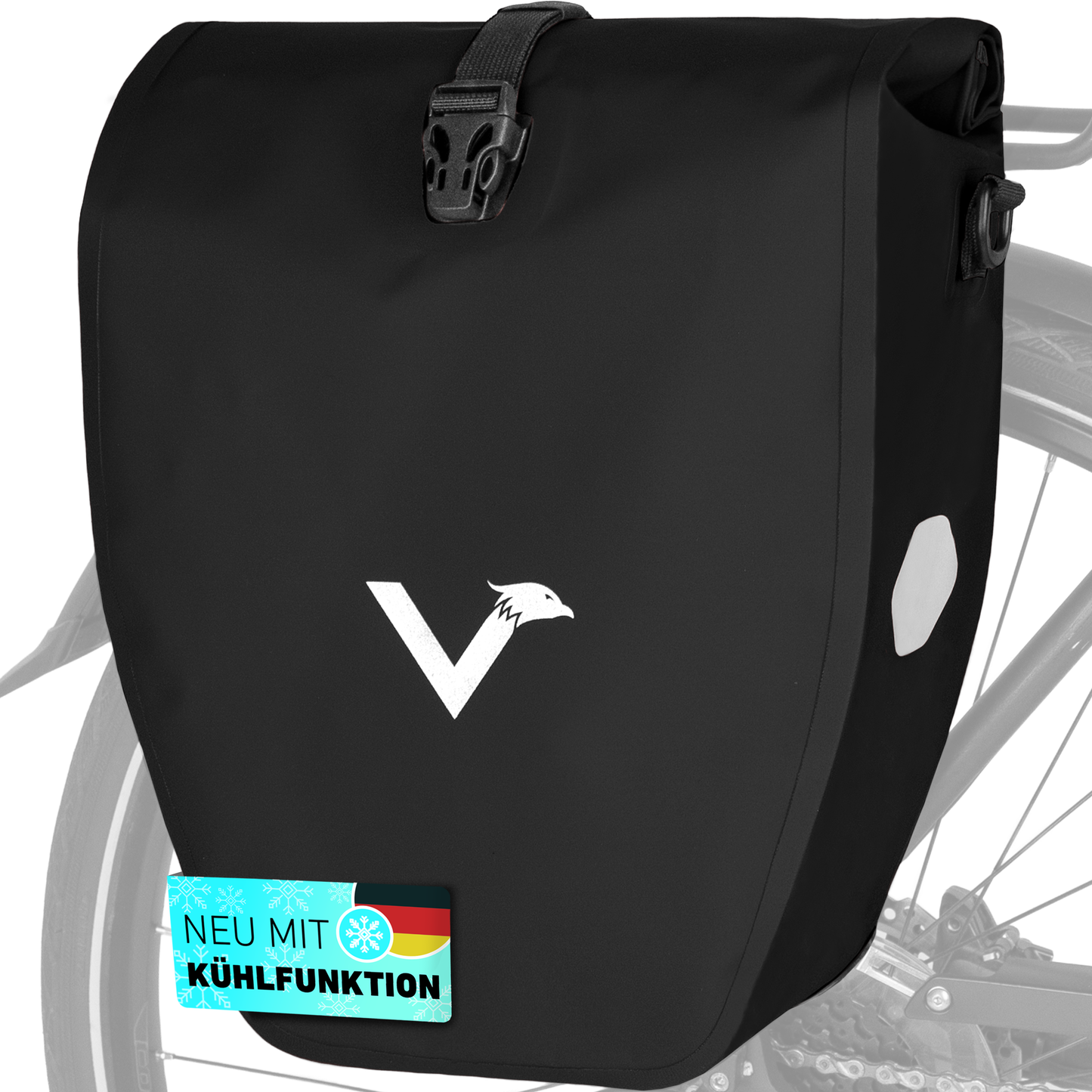 Große wasserdichte Bike Bag für jede Fahrradtour
