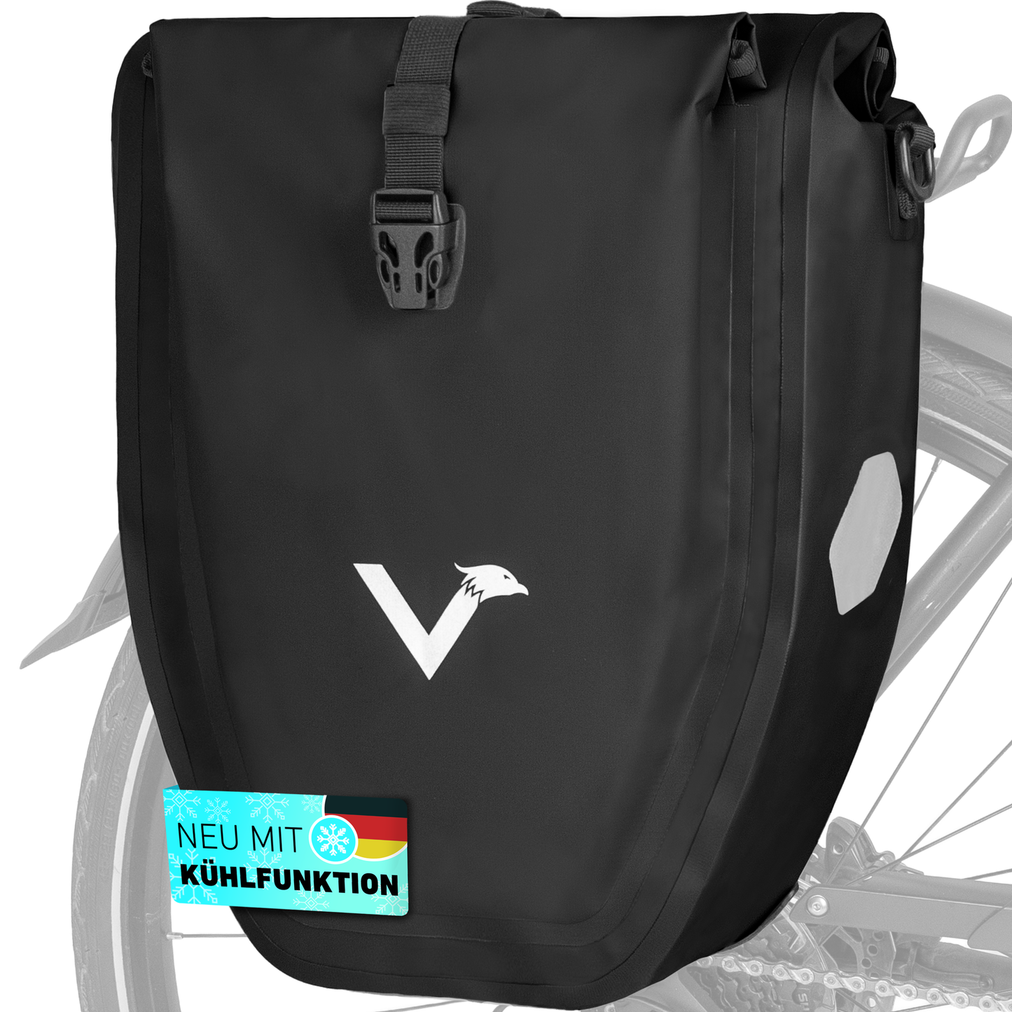 Große wasserdichte Bike Bag für jede Fahrradtour