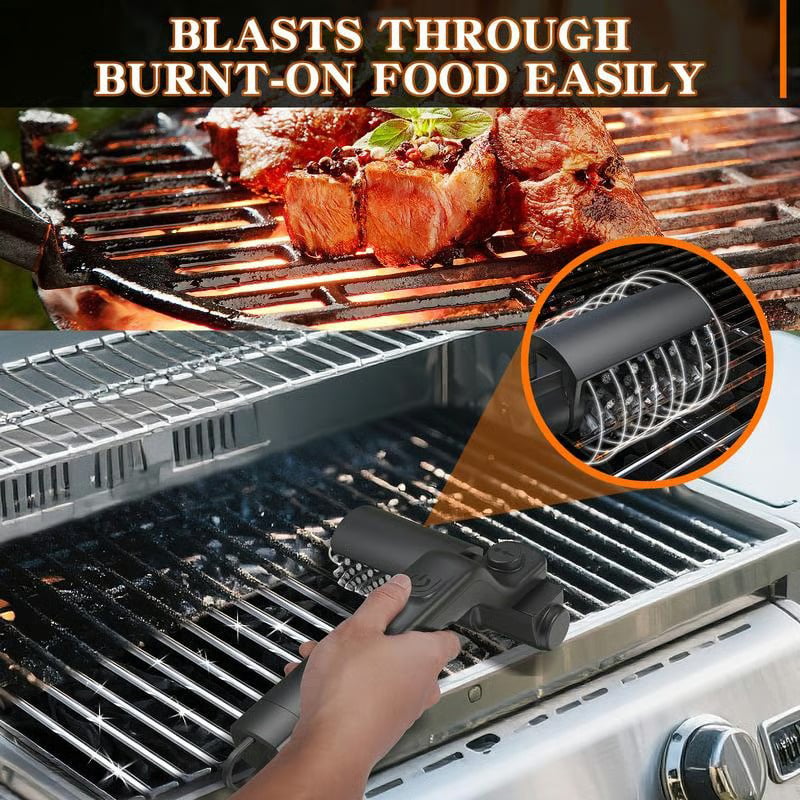 GrillPro™ | Kabellose elektrische BBQ-Bürste mit verstellbarem Winkel