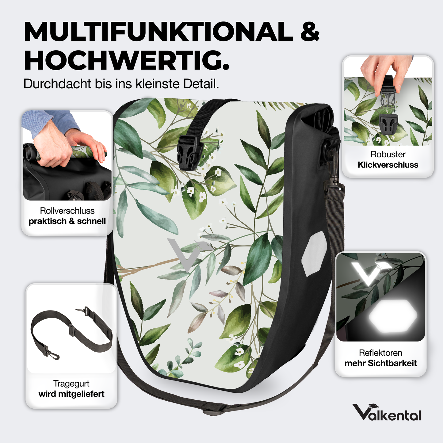 Große wasserdichte Bike Bag für jede Fahrradtour