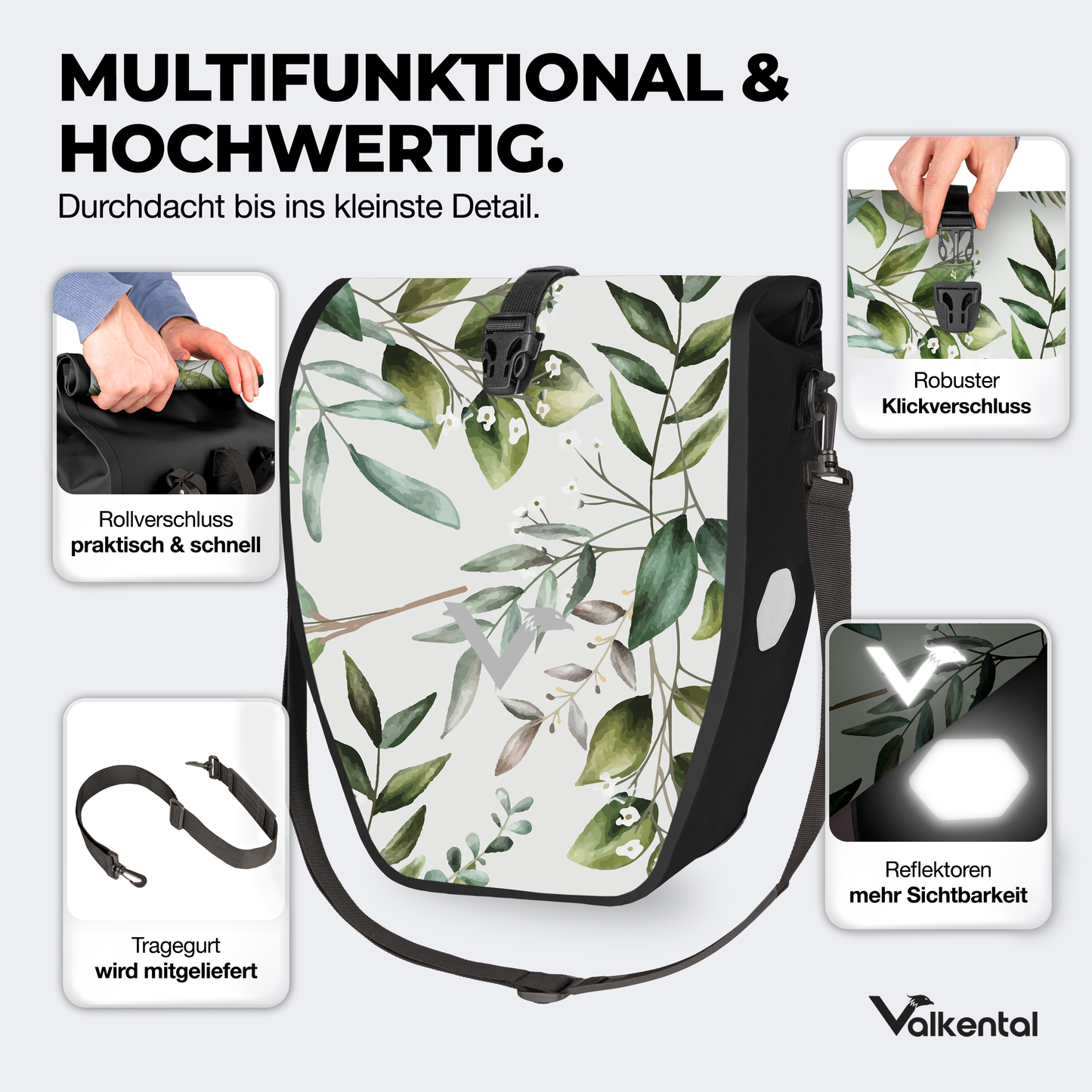 Große wasserdichte Bike Bag für jede Fahrradtour