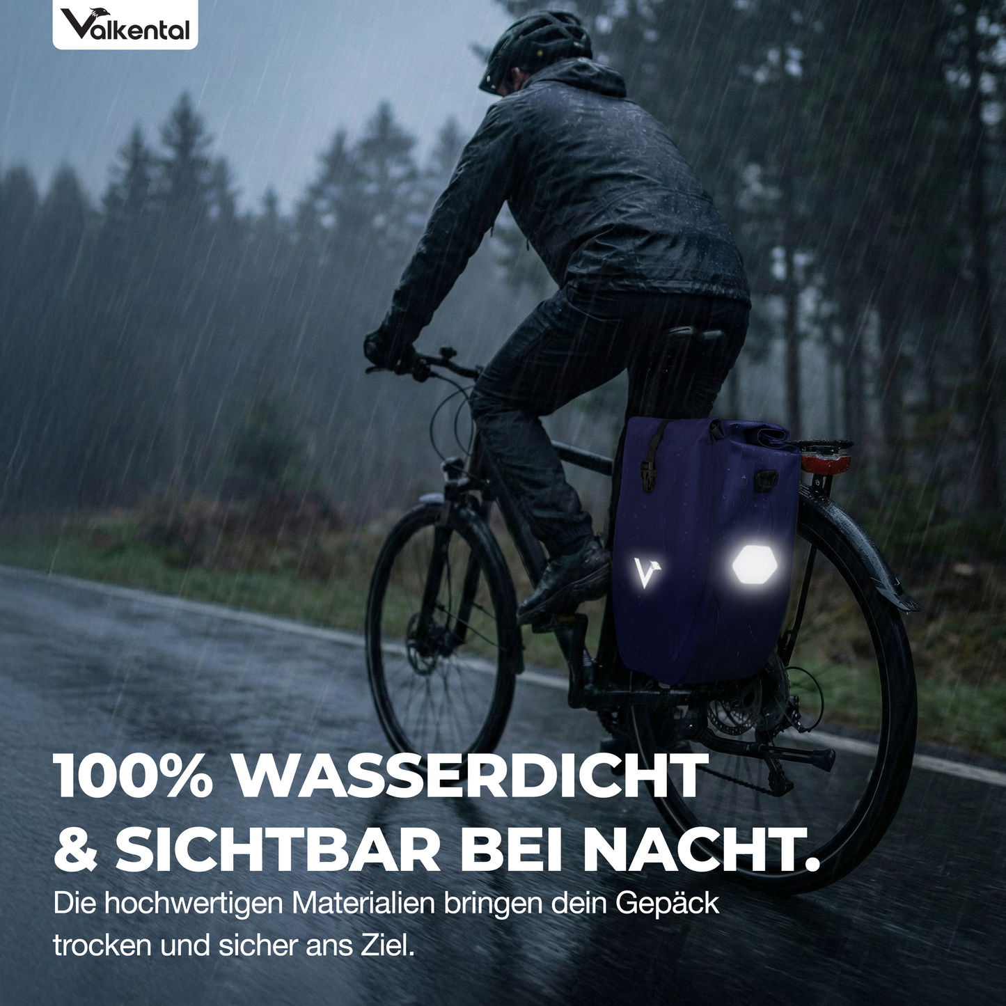 Große wasserdichte Bike Bag für jede Fahrradtour