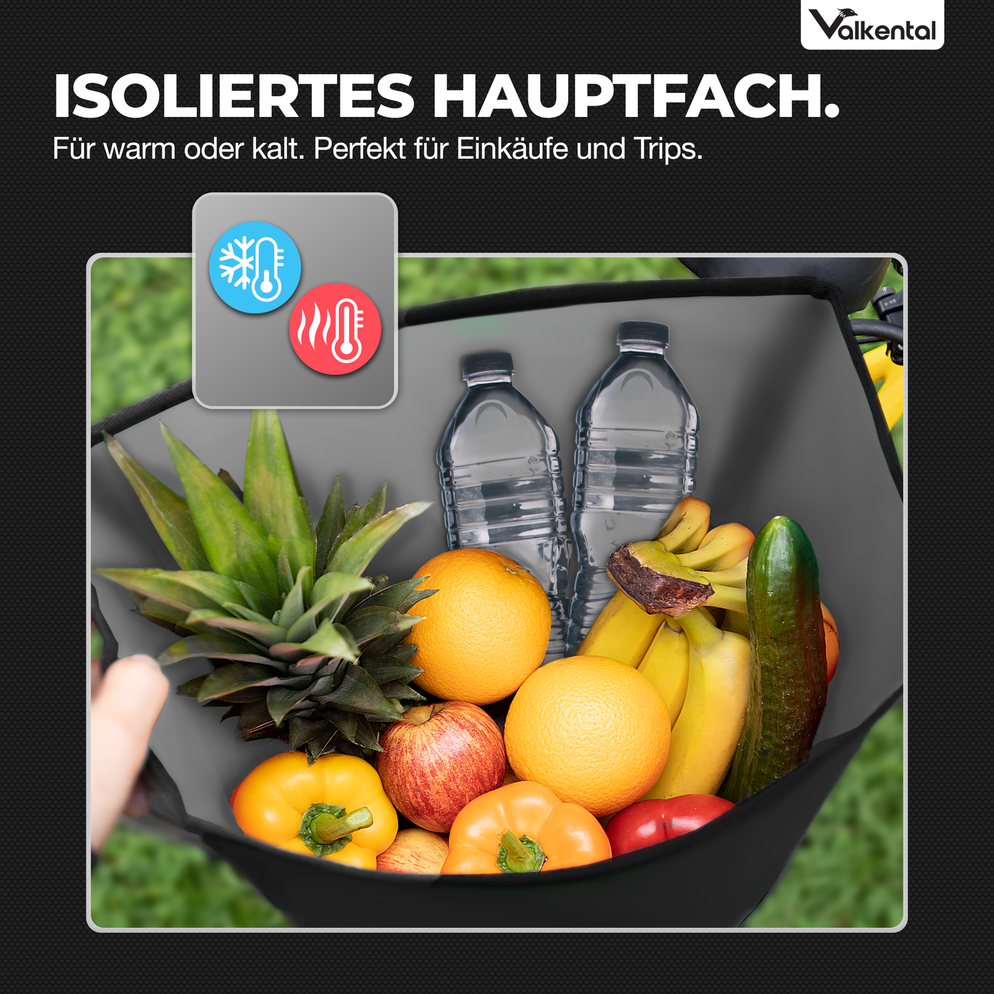 Große wasserdichte Bike Bag für jede Fahrradtour