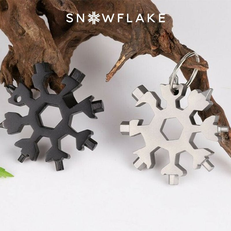 Snowflake | 18-in-1 Multitool aus Edelstahl für Outdoor-Abenteuer