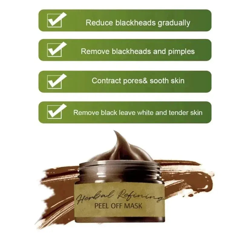 1+1 Gratis | HerbalMask™ | Verfeinernde Peel-Off Gesichtsmaske sanft, effektiv und beruhigend