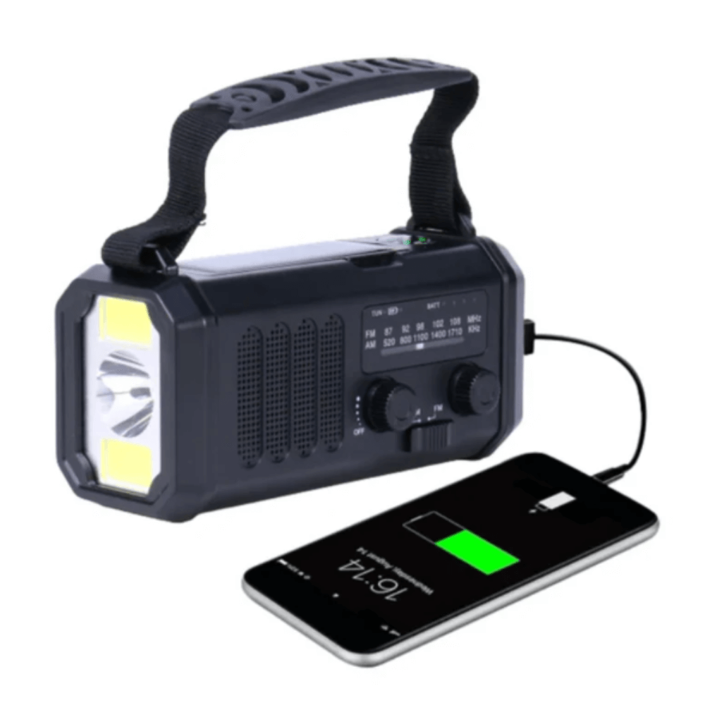 PowerGuard™ | Notfallradio – Solar, Handkurbel und Powerbank für jede Notsituation
