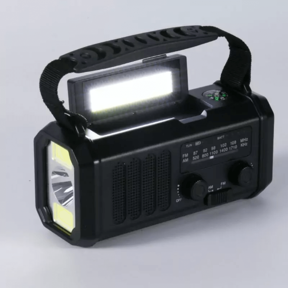 PowerGuard™ | Notfallradio – Solar, Handkurbel und Powerbank für jede Notsituation
