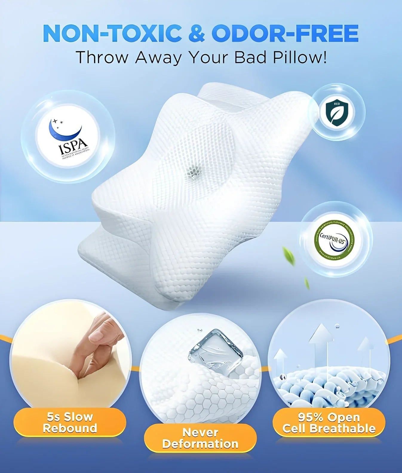 CozyRest® | Nackenkissen aus Memory-Schaum