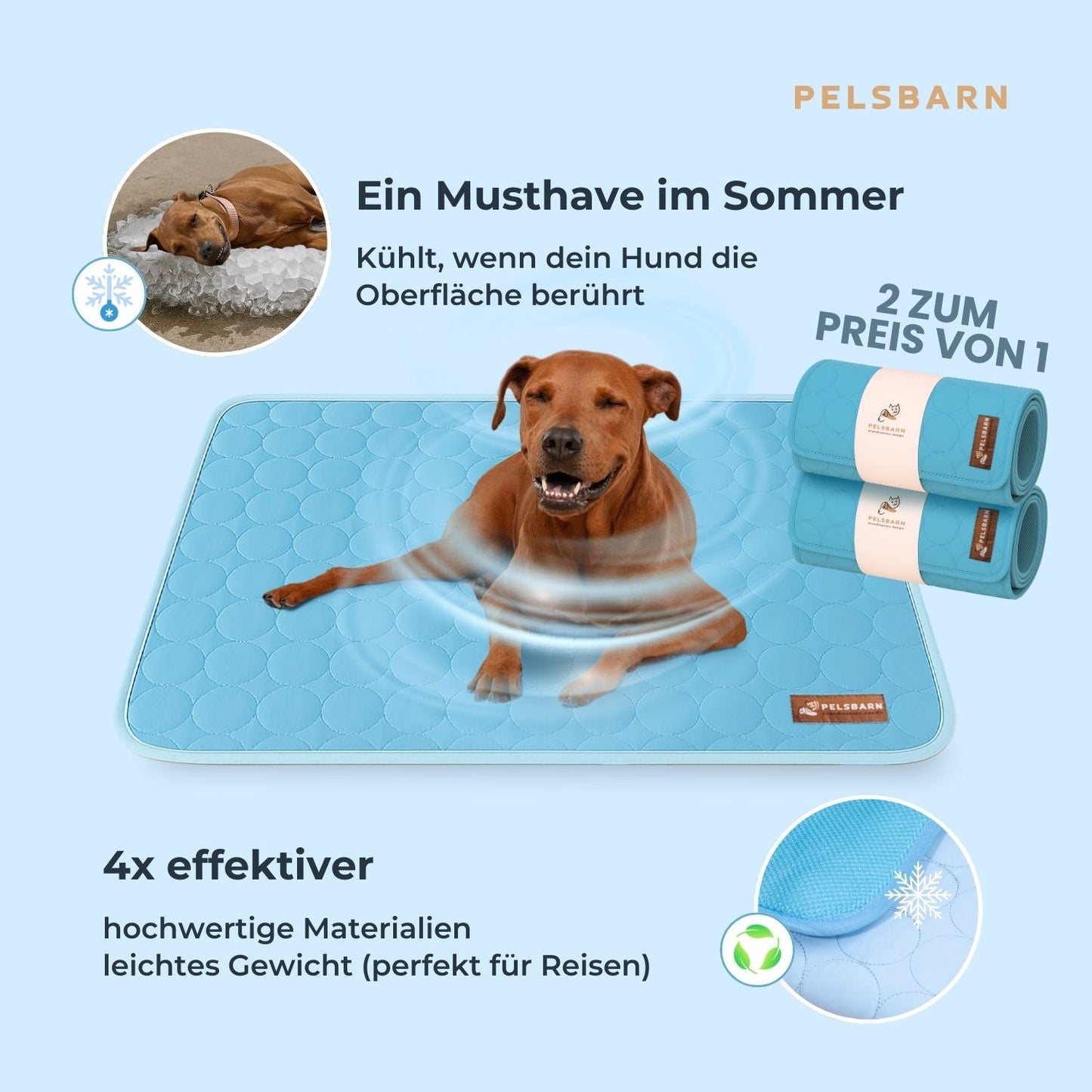 ArcticPaw™ – Leistungsstarke Kühlmatte für Hunde & Katzen