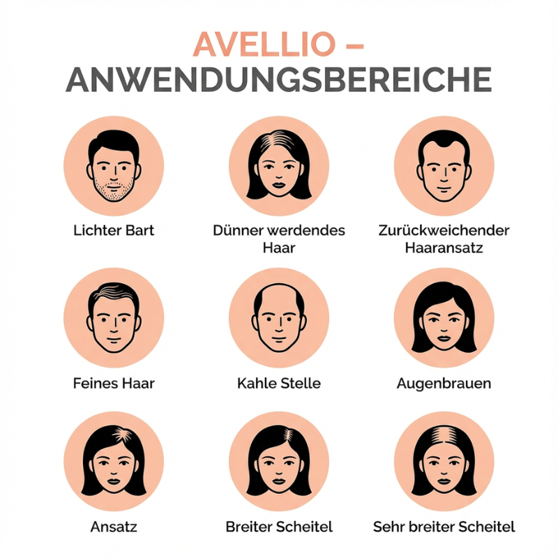 1 + 1 GRATIS | Avellio | Sofort Ansatz- und Grauhaar Abdeckung in Sekunden