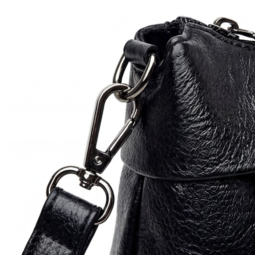 UrbanEase™ | Weiche Kunstleder-Crossbody-Bag – 3 Fächer