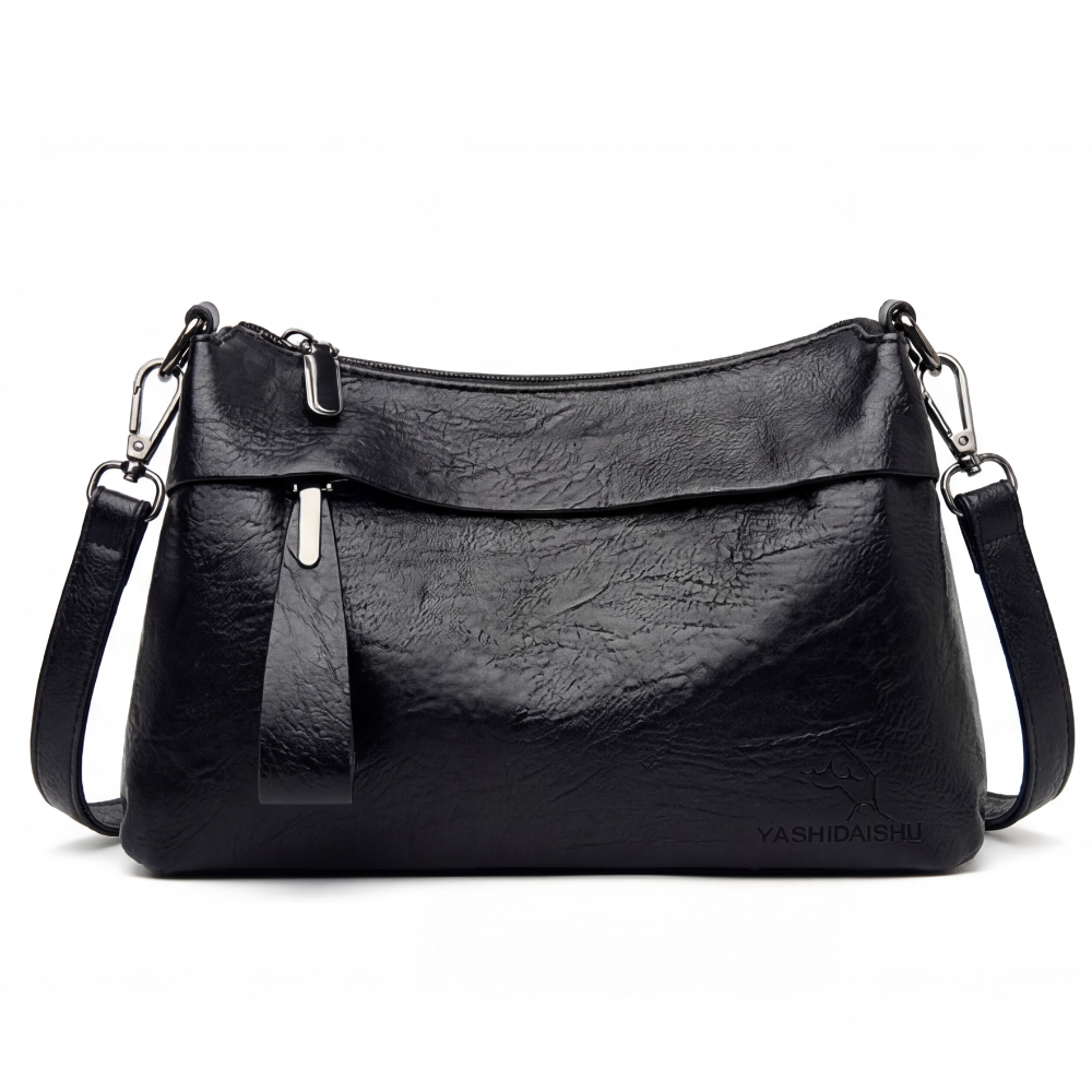 UrbanEase™ | Weiche Kunstleder-Crossbody-Bag – 3 Fächer