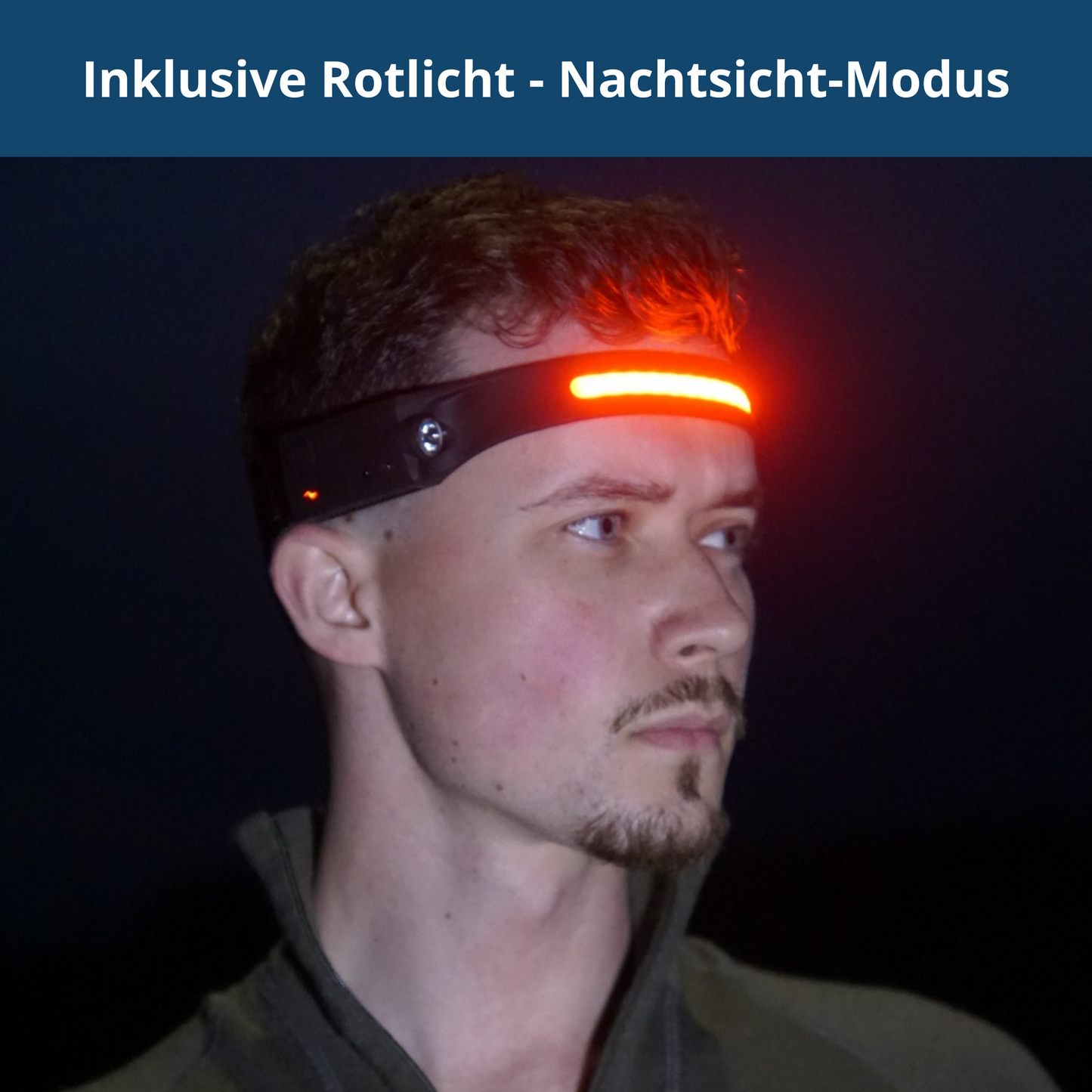 1 + 1 GRATIS | LumiWave | 230° Sensor Stirnlampe für maximale Sicht