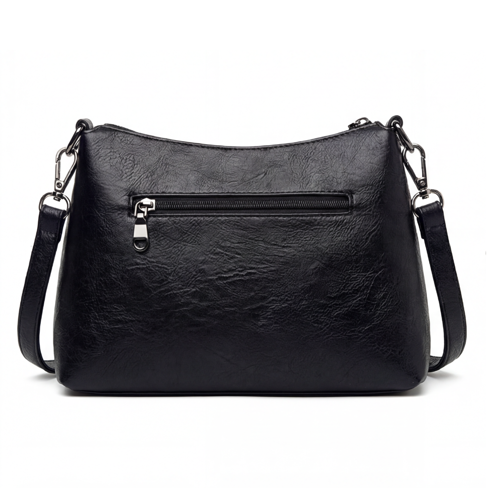 UrbanEase™ | Weiche Kunstleder-Crossbody-Bag – 3 Fächer