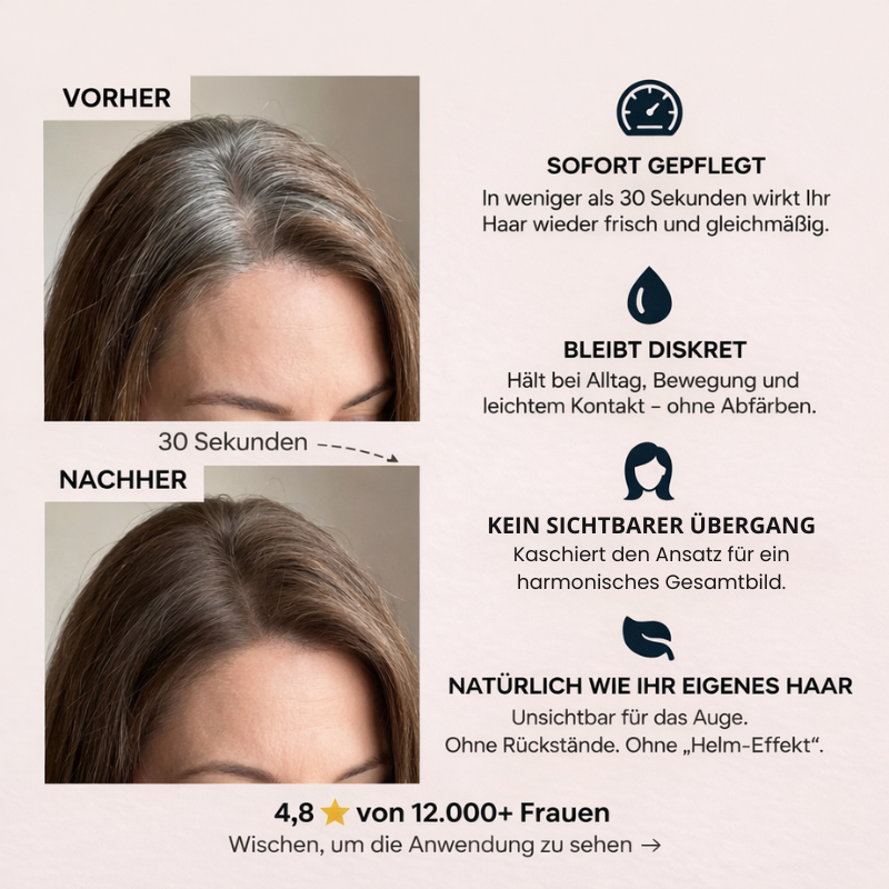 1 + 1 GRATIS | Avellio | Sofort Ansatz- und Grauhaar Abdeckung in Sekunden