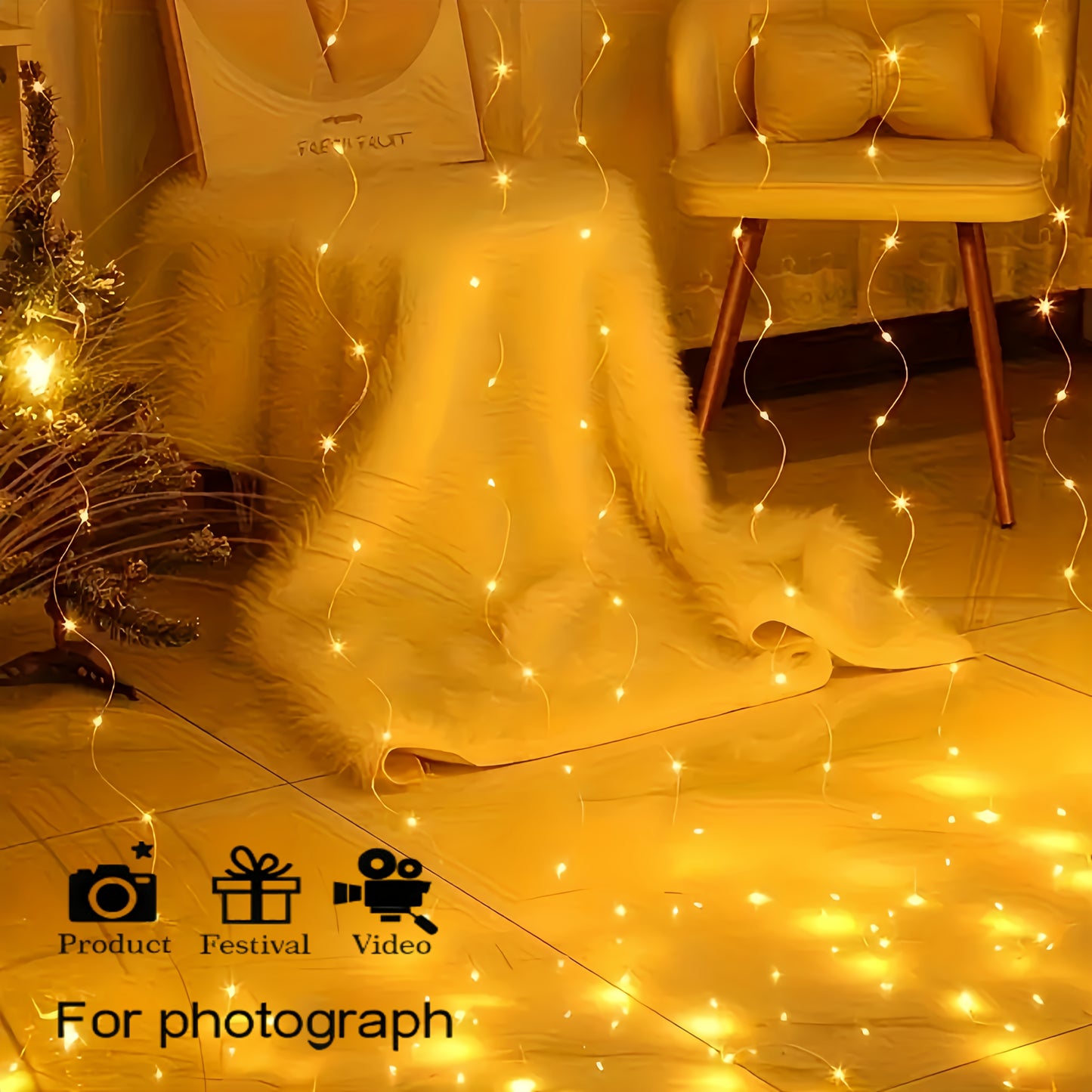 GlowLoom™ | Feen-Vorhang Lichterkette