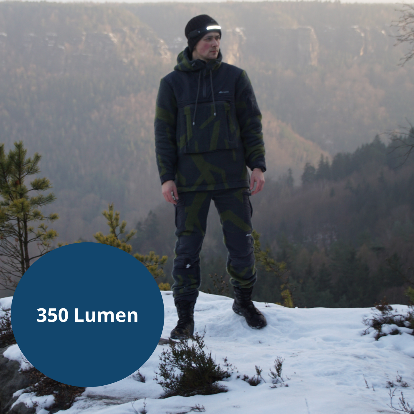 1 + 1 GRATIS | LumiWave | 230° Sensor Stirnlampe für maximale Sicht