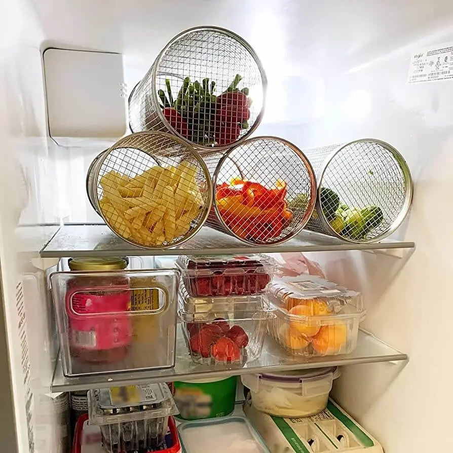 1+1 Gratis | BBQGrill |  Tragbarer rollender Grillkorb aus Edelstahl