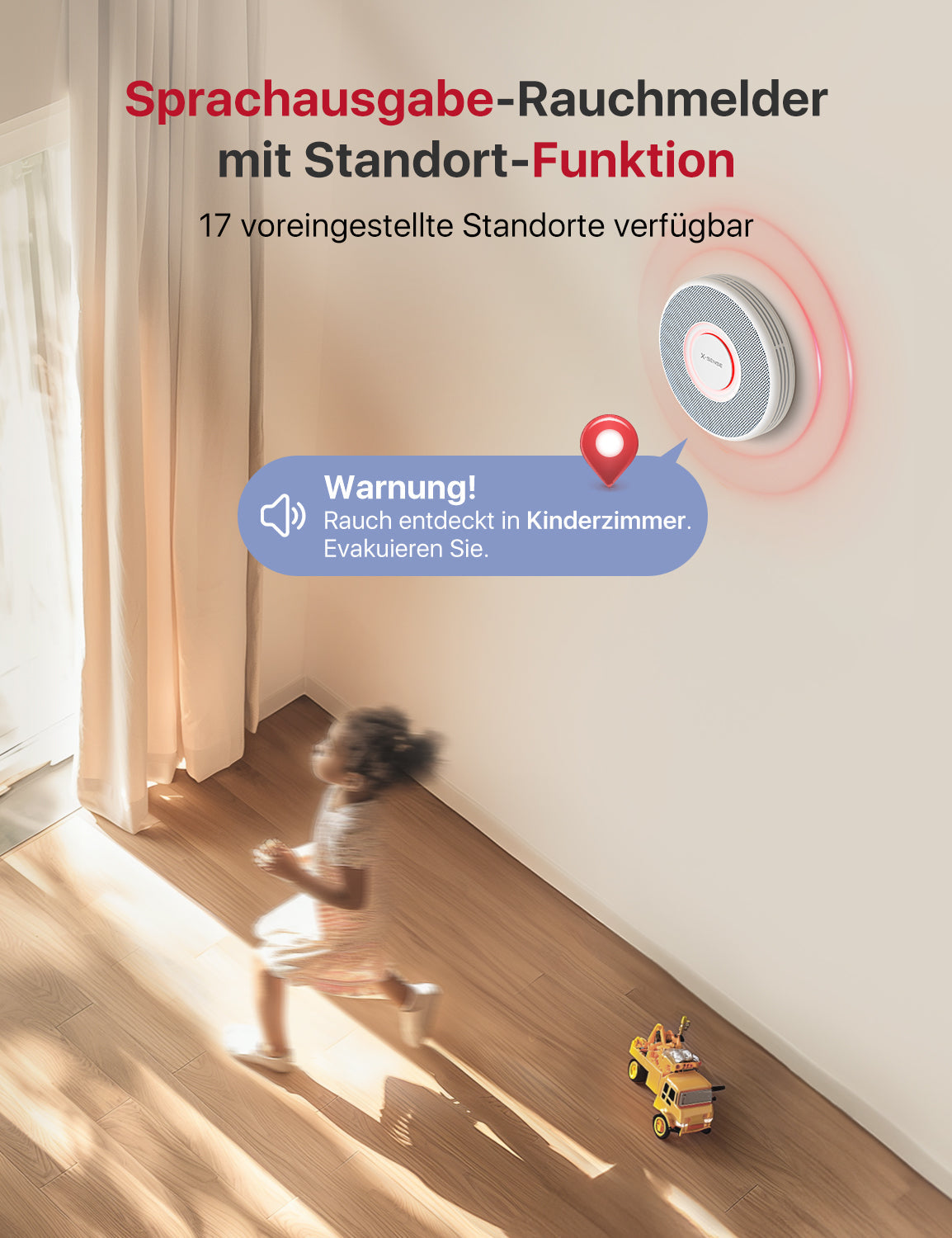 XS0B-MR Vernetzter intelligenter Rauchmelder