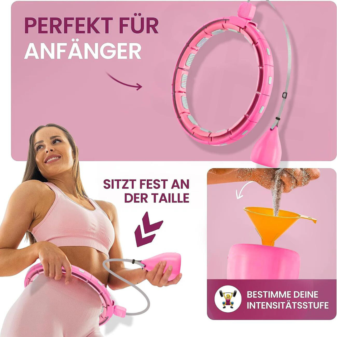 SlimHoop™ | Smart Hula Hoop mit Kalorienzähler für effektives Training zuhause