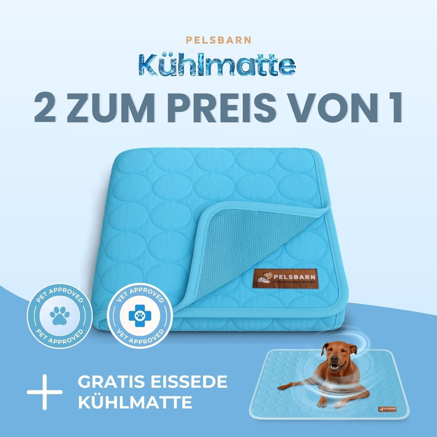 ArcticPaw™ – Leistungsstarke Kühlmatte für Hunde & Katzen