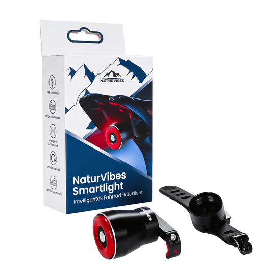SafeRide Smart Rücklicht | Intelligente Bremslicht-Technologie für Fahrräder