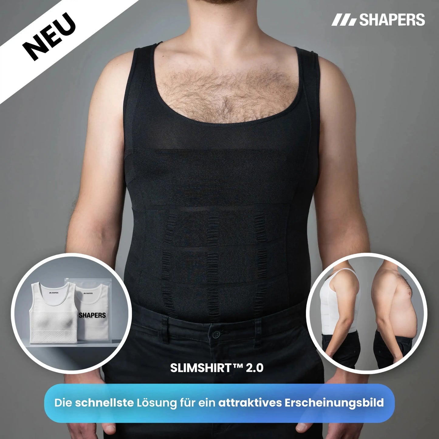 Kompressions-Shapewear glättet den Bauch – für sofortiges Selbstvertrauen