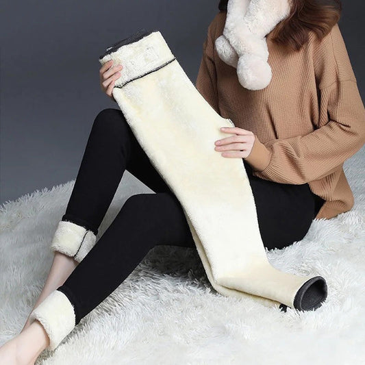 WoolyComfort™ Lammfell Gefütterte Winter-Leggings | 50% RABATT!