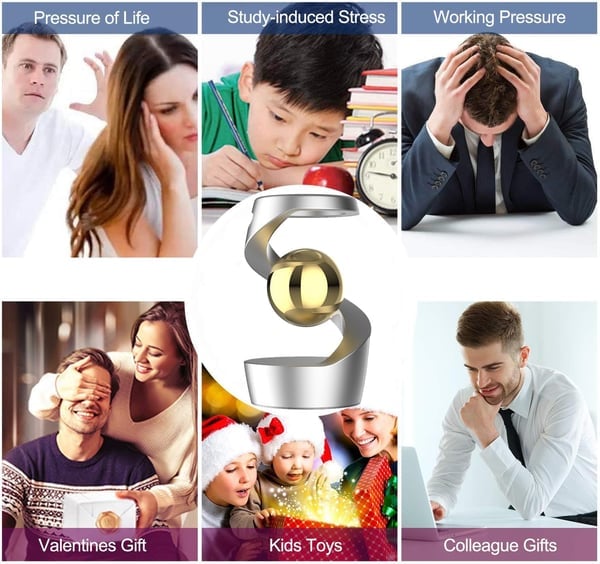 Kinetisches Schreibtisch-Objekt | Faszinierende Illusion &amp; modernes Design