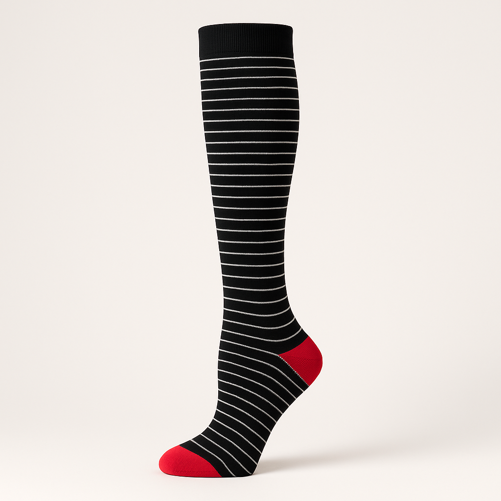 Klinische Kompression | Black Cherry Stripes