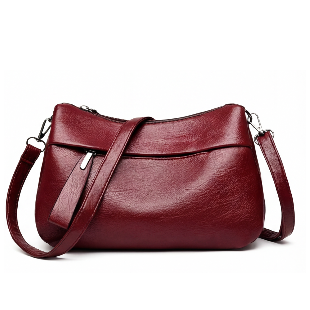 UrbanEase™ | Weiche Kunstleder-Crossbody-Bag – 3 Fächer