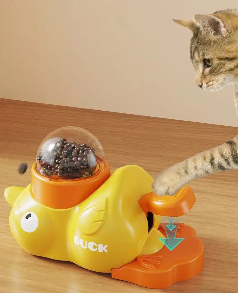 DuckFun™ | Interaktiver Mini-Futterspender für Haustiere